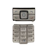 Клавиатура для Nokia 6280 с русскими буквами серебро
