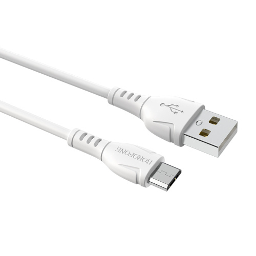 USB micro USB "BOROFONE" BX51 1M 2.4A (белый)  фото 4