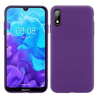 Панель для Huawei Honor 8S/Y5 (2019) силиконовая Silky soft-touch (Цвет: фиолетовый)
