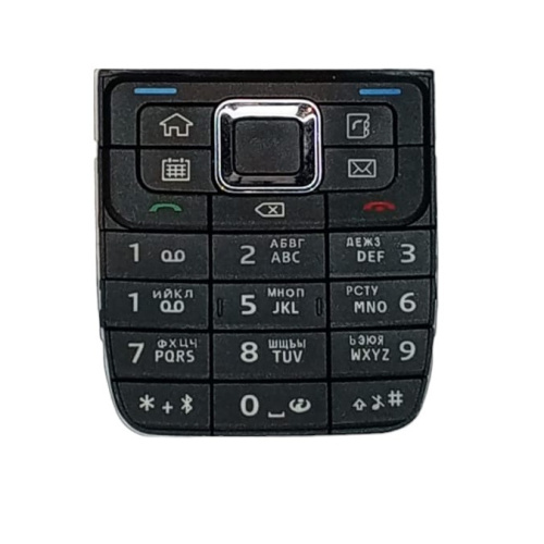 Клавиатура для Nokia E51 с русскими буквами (черная)