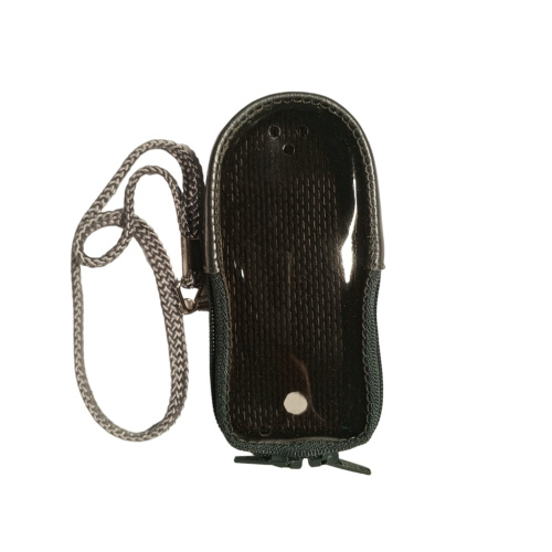 Кожаный чехол для телефона Motorola C155/C156 "Alan-Rokas" серия "Absolut" (серый метал) натур. кожа фото 3