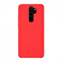 Панель для Xiaomi Redmi Note 8 Pro силиконовая Silky soft-touch (Цвет: красный)
