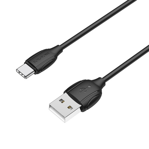 USB to Type C "BOROFONE" BX19 3A 1M (Цвет: черный)  фото 4