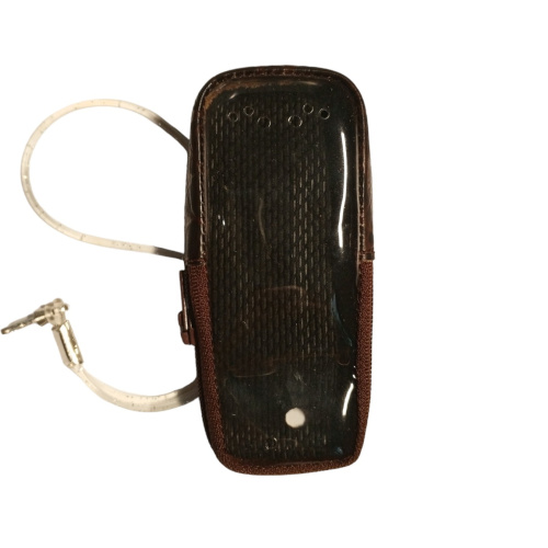 Кожаный чехол для телефона Motorola C380 "Alan-Rokas" серия "Absolut" (бордовый) натуральная кожа фото 3