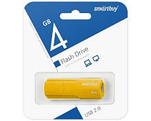 USB Flash 4 GB Smart Buy CLUE (Цвет: желтый)