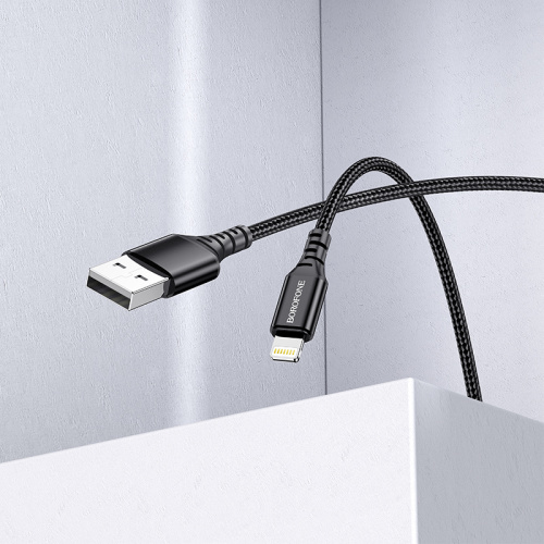 USB для IP Lighting "Borofone" BX54 1M (черный) фото 3