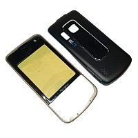 Nokia 6210n - Передняя и задняя панель корпуса (Цвет: черный/золото)