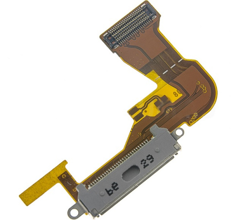 Шлейф для iPhone 3G с коннектором зарядки (Цвет: белый) 