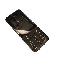Nokia 208 - Корпус в сборе с клавиатурой (Цвет: черный)