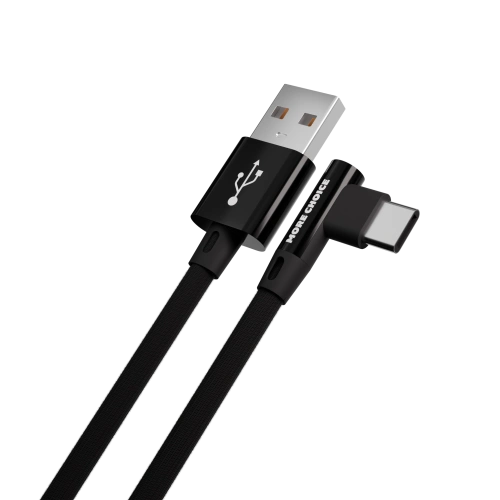 USB to Type C "More choice" K27a 1M (Цвет: черный) угловой фото 2
