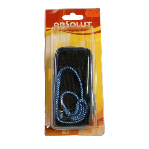 Кожаный чехол для телефона Sony Ericsson T230 "Alan-Rokas" серия "Absolut" (синий) натур. кожа фото 2