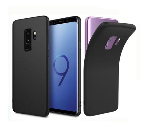 Панель для Samsung G965 Galaxy S9 Plus силиконовая (Цвет: черный)