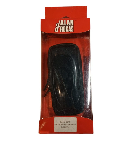 Кожаный чехол для телефона Nokia 8210 "Alan-Rokas" серия "Absolut" (черный) натуральная кожа фото 2